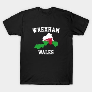 Wrexham Wales / Cymru Map T-Shirt